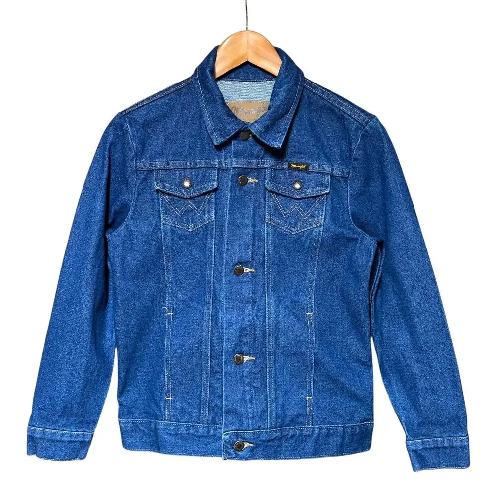 Wrangler Cowboy Cut Unlined Prewashed Denim Jacket 1084145PW Large